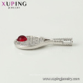 32073 xuping wholesale costume jewelry tennis racket shaped birthstone charm pendants